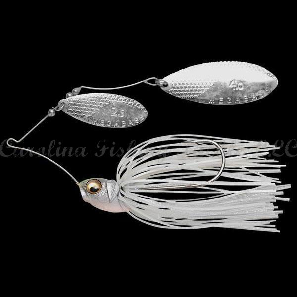 Megabass V9 Spinnerbait (DW) - #02 Chartreuse Shiner / 5/8 oz-#03 Ayu / 3/8 oz-#03 Ayu / 5/8 oz-#04 Hasu / 1/2 oz-#05 Blue Gill / 1/2 oz-#05 Blue Gill / 5/8 oz-#06 Wakasagi / 1/2 oz-#07 Fire Shad / 3/8 oz - Carolina Fishing Tackle LLC