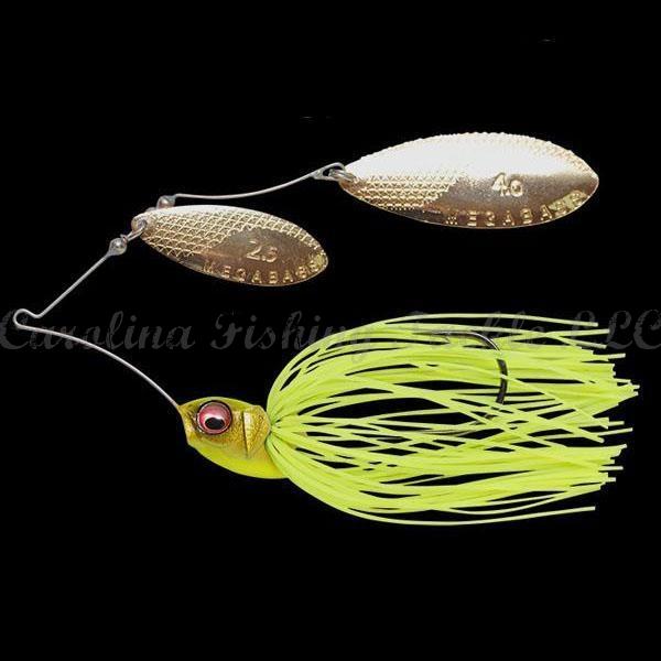 Megabass V9 Spinnerbait (DW) - #02 Chartreuse Shiner / 5/8 oz-#03 Ayu / 3/8 oz-#03 Ayu / 5/8 oz-#04 Hasu / 1/2 oz-#05 Blue Gill / 1/2 oz-#05 Blue Gill / 5/8 oz-#06 Wakasagi / 1/2 oz-#07 Fire Shad / 3/8 oz - Carolina Fishing Tackle LLC