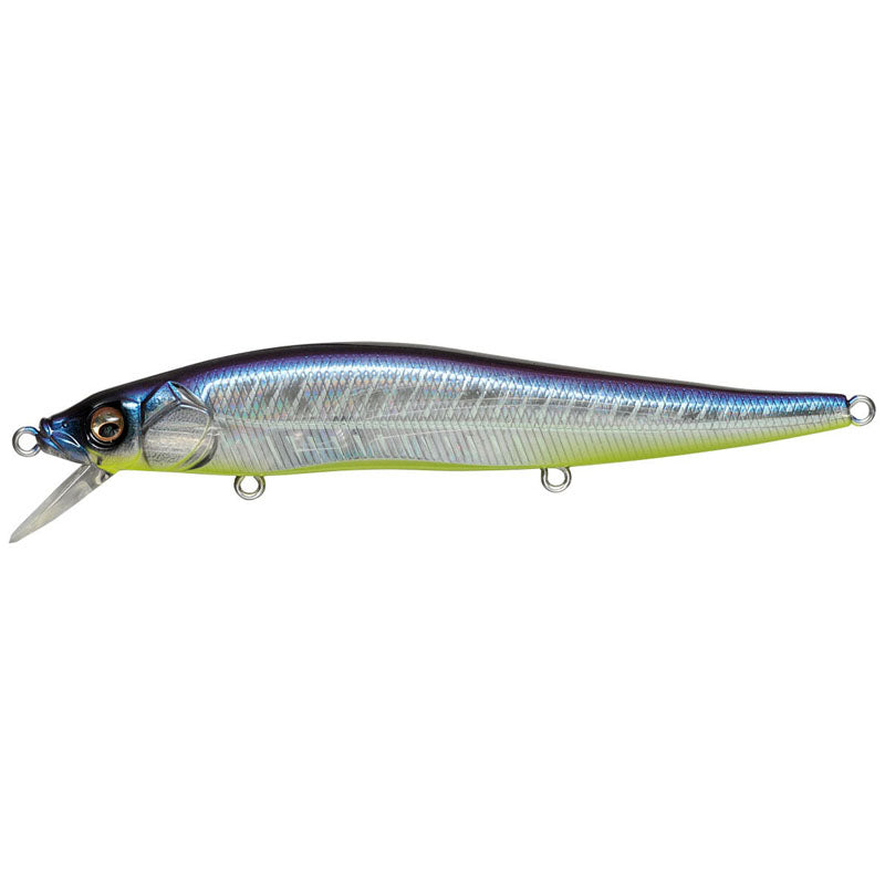 Megabass Vision 110 Jerkbaits - GG Perch OB-GG IL Tennessee Shad-GP Pro Blue-Mat Deadly Black-M Western Clown-HT Kossori Shad-Gill-ITO Natural-Table Rock SP-Perch - Carolina Fishing Tackle LLC