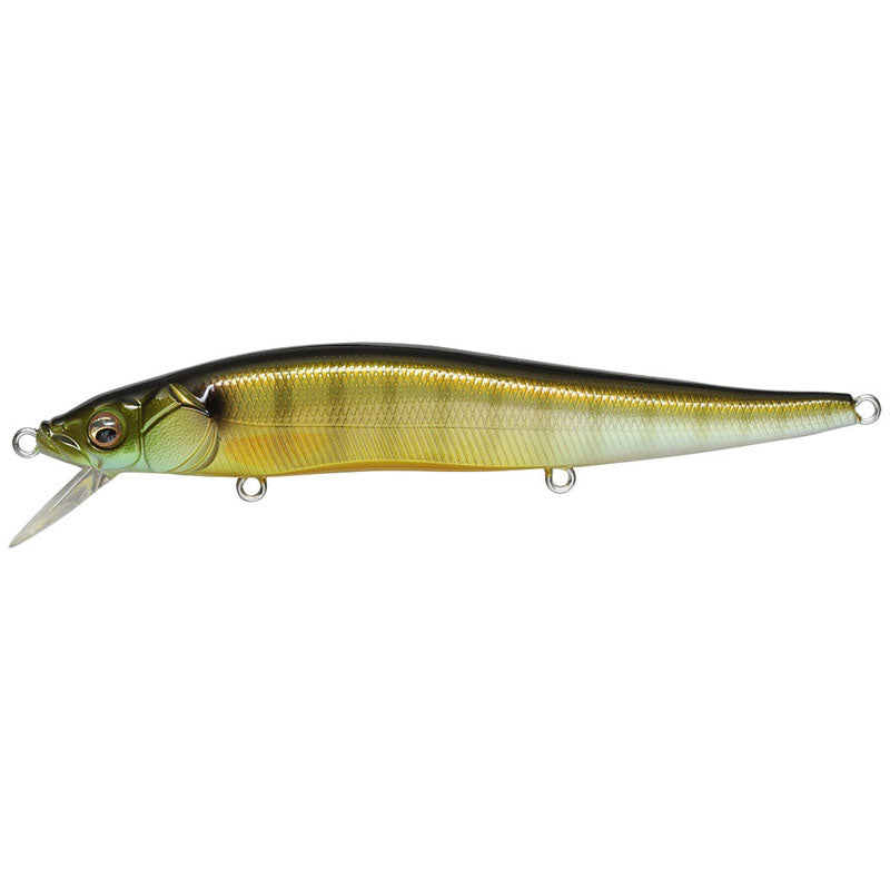Megabass Vision 110 Jerkbaits - GG Perch OB-GG IL Tennessee Shad-GP Pro Blue-Mat Deadly Black-M Western Clown-HT Kossori Shad-Gill-ITO Natural-Table Rock SP-Perch - Carolina Fishing Tackle LLC