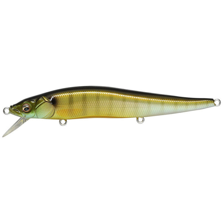 Megabass Vision 110 Jerkbaits - GG Perch OB-GG IL Tennessee Shad-GP Pro Blue-Mat Deadly Black-M Western Clown-HT Kossori Shad-Gill-ITO Natural-Table Rock SP-Perch - Carolina Fishing Tackle LLC