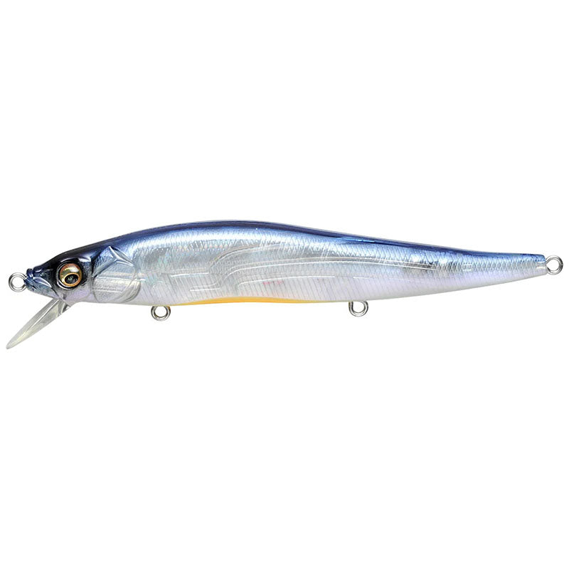 Megabass Vision 110 Jerkbaits - GG Perch OB-GG IL Tennessee Shad-GP Pro Blue-Mat Deadly Black-M Western Clown-HT Kossori Shad-Gill-ITO Natural-Table Rock SP-Perch - Carolina Fishing Tackle LLC