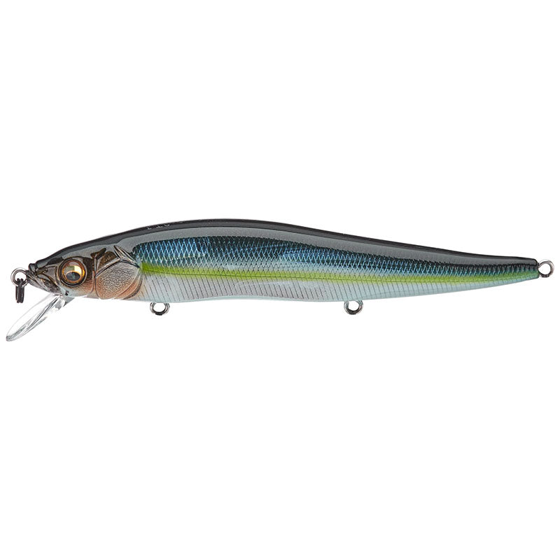 Megabass Vision 110 Jerkbaits - GG Perch OB-GG IL Tennessee Shad-GP Pro Blue-Mat Deadly Black-M Western Clown-HT Kossori Shad-Gill-ITO Natural-Table Rock SP-Perch - Carolina Fishing Tackle LLC