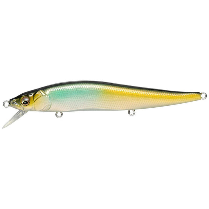 Megabass Vision 110 Jerkbaits - GG Perch OB-GG IL Tennessee Shad-GP Pro Blue-Mat Deadly Black-M Western Clown-HT Kossori Shad-Gill-ITO Natural-Table Rock SP-Perch - Carolina Fishing Tackle LLC