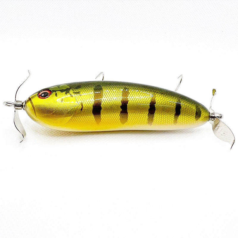 Megabass Wooden Scream-X Double Prop Topwater - Modena Bone-Peacock-Shira Hae-Wakasagi - Carolina Fishing Tackle LLC