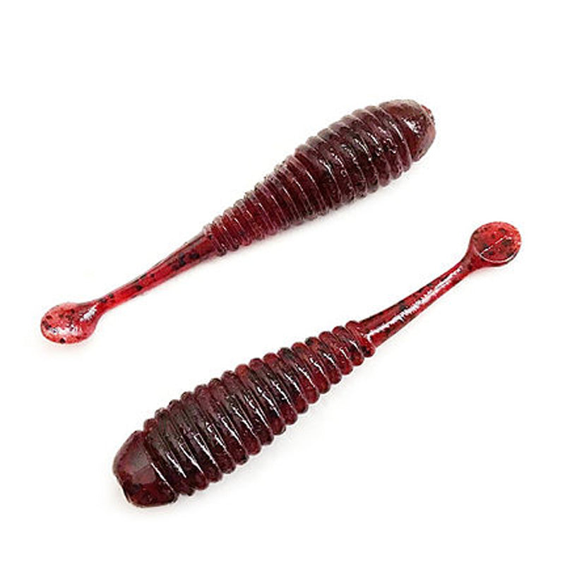 NOIKE 2.3” KemKem Shad 10pk - #103 Dark Red - Carolina Fishing Tackle LLC