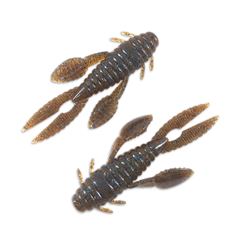 NOIKE 2" Yabby Soft Creature Bait 8pk - #25-#34 Cinnamon Blue-#44 Chartreuse-#103 Dark Red-#109 Ebimiso-#117 Muddy Grape-#139 Motor Oil Gold - Carolina Fishing Tackle LLC