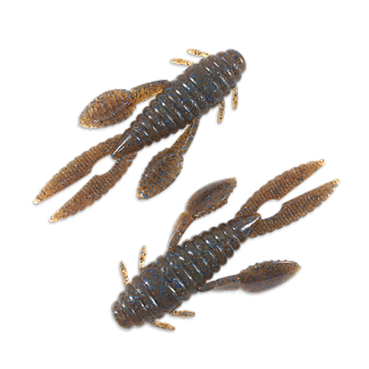 NOIKE 2" Yabby Soft Creature Bait 8pk - #25-#34 Cinnamon Blue-#44 Chartreuse-#103 Dark Red-#109 Ebimiso-#117 Muddy Grape-#139 Motor Oil Gold - Carolina Fishing Tackle LLC