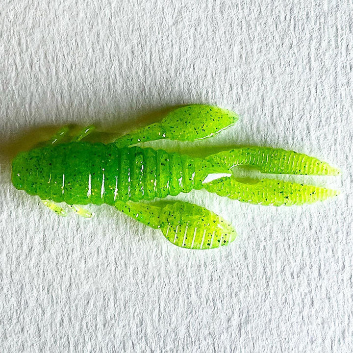 NOIKE 2" Yabby Soft Creature Bait 8pk - #25-#34 Cinnamon Blue-#44 Chartreuse-#103 Dark Red-#109 Ebimiso-#117 Muddy Grape-#139 Motor Oil Gold - Carolina Fishing Tackle LLC