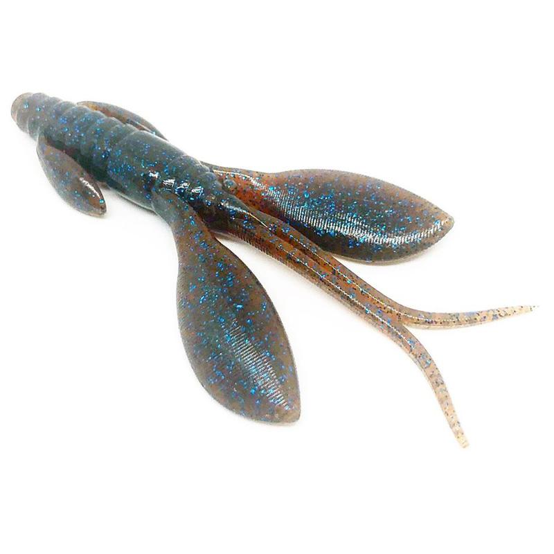 NOIKE 3” Donkey Boo 7pk - #24 Black Blue-#34 Cinnamon Blue-#36 Blue Shrimp-#44 Chartreuse-#102 Green Pumpkin Red-#103 Dark Red-#117 Muddy Grape-#118 Mossy Pumpkin-#124 Tenaga Purple-#139 Motor Oil/Gold - Carolina Fishing Tackle LLC