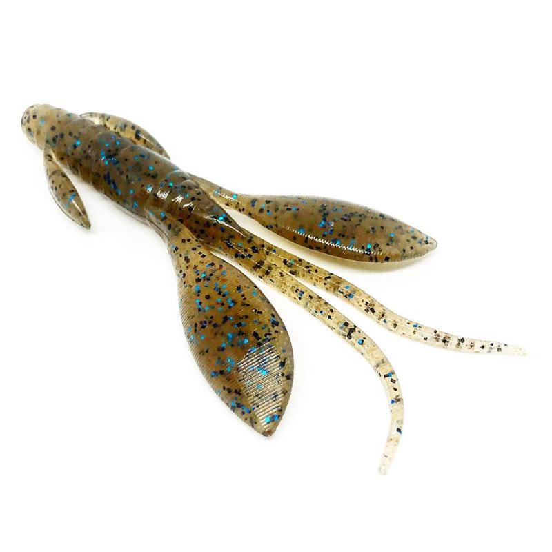 NOIKE 3” Donkey Boo 7pk - #24 Black Blue-#34 Cinnamon Blue-#36 Blue Shrimp-#44 Chartreuse-#102 Green Pumpkin Red-#103 Dark Red-#117 Muddy Grape-#118 Mossy Pumpkin-#124 Tenaga Purple-#139 Motor Oil/Gold - Carolina Fishing Tackle LLC