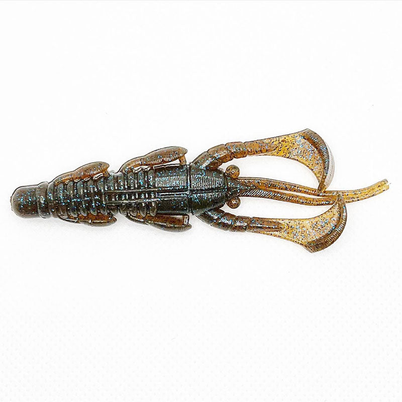 NOIKE 3” Smokin’Dad Creature Baits 6pk - #15 Blossom Pepper-#20 LT Brown Pepper-#34 Cinnamon Blue-#36 Blue Shrimp-#44 Chartreuse-#117 Muddy Grape-#127 Shade Brown-#139 Motor Oil Gold - Carolina Fishing Tackle LLC