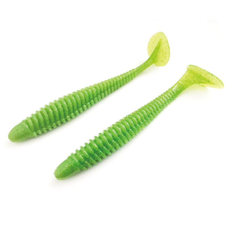 NOIKE 7.5” Wobble Shad Swimbaits 2pk - #44 Chartreuse-#132 Sexy Blue Shad-#134 Wakasagi-#136 Cinnamon Blue Back-#139 Motoroil/Gold - Carolina Fishing Tackle LLC