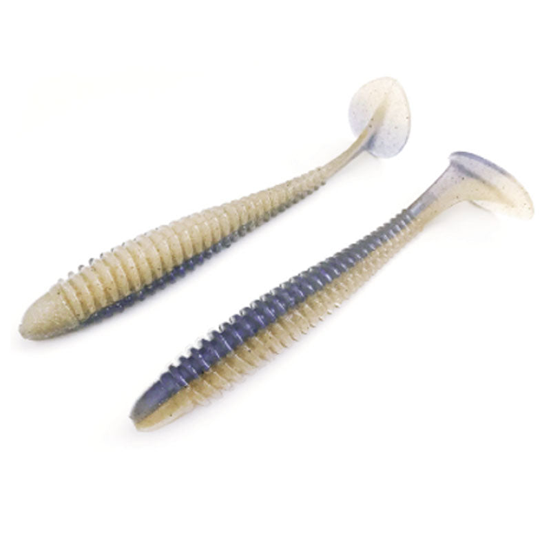 NOIKE 7.5” Wobble Shad Swimbaits 2pk - #44 Chartreuse-#132 Sexy Blue Shad-#134 Wakasagi-#136 Cinnamon Blue Back-#139 Motoroil/Gold - Carolina Fishing Tackle LLC