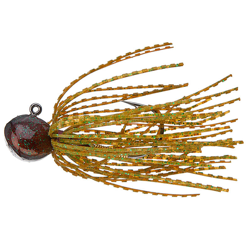 Nishine Lure Works 3/8" Nishine Finesse Football Jigs - Copper Craw-Watermelon Candy-Black &amp; Blue Flake - Carolina Fishing Tackle LLC