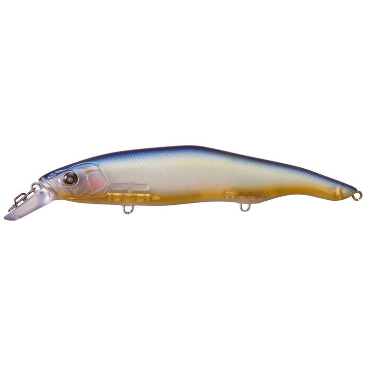 Nishine Lure Works Erie 115SD Jerkbaits - BPB Smelt-Ghost Smelt-BPB Chartreuse Smelt-Hologram Smelt-Black Back Gold-Gun Metal-Yellow Perch-EU Chartreuse Perch - Carolina Fishing Tackle LLC