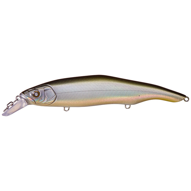 Nishine Lure Works Erie 115SD Jerkbaits - BPB Smelt-Ghost Smelt-BPB Chartreuse Smelt-Hologram Smelt-Black Back Gold-Gun Metal-Yellow Perch-EU Chartreuse Perch - Carolina Fishing Tackle LLC