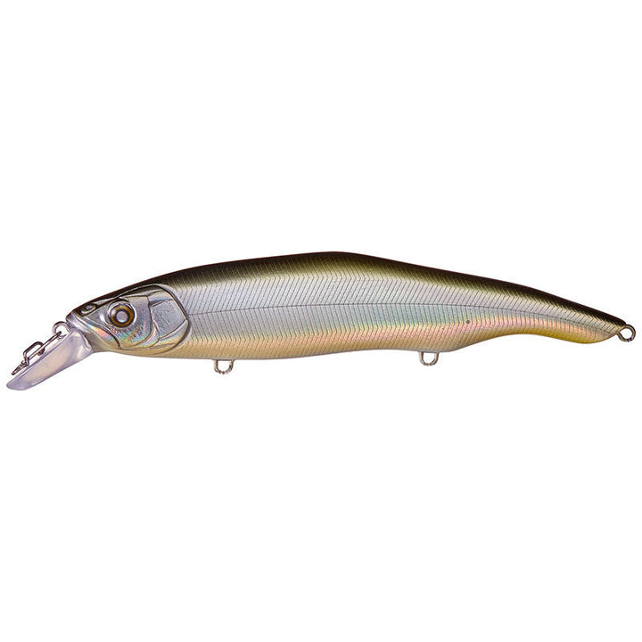 Nishine Lure Works Erie 115SD Jerkbaits - BPB Smelt-Ghost Smelt-BPB Chartreuse Smelt-Hologram Smelt-Black Back Gold-Gun Metal-Yellow Perch-EU Chartreuse Perch - Carolina Fishing Tackle LLC