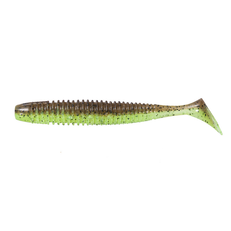 O.S.P 3.1” HP Shad Tail Swimbait 8pk - #W-001 Watermelon Pepper-#W-004 Green Pumpkin Pepper-#W-007 Lime Chartreuse-#W-014 Light Smoke Pepper & Rainbow Flakes-#W-015 Blue Gill-#W-016 Black-#W-040 Pink Smelt-#TW-101 Smelt-#TW-103 Golden Shiner-#TW-107 Green Pumpkin / Chart - Carolina Fishing Tackle LLC