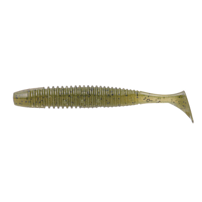 O.S.P 3.1” HP Shad Tail Swimbait 8pk - #W-001 Watermelon Pepper-#W-004 Green Pumpkin Pepper-#W-007 Lime Chartreuse-#W-014 Light Smoke Pepper & Rainbow Flakes-#W-015 Blue Gill-#W-016 Black-#W-040 Pink Smelt-#TW-101 Smelt-#TW-103 Golden Shiner-#TW-107 Green Pumpkin / Chart - Carolina Fishing Tackle LLC