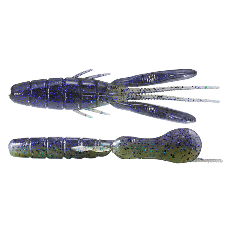 O.S.P 3.5” DoLive Beaver (6pk) Creature Bait - #W-016 Black-#W-034 Scuppernong Blue Flake-#TW-136 River Shrimp-#TW-186 Rock Shrimp-#W-036 Bubble Gum Pink-#W-059 Solid White-#W-027 Dark Cinnamon Blue & Pepper-#W-009 Moebi-#TW-196 Wild Tenaga-#TW-107 Gripan / Chart - Carolina Fishing Tackle LLC