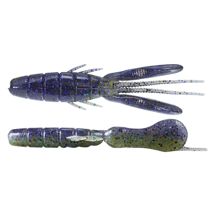 O.S.P 3.5” DoLive Beaver (6pk) Creature Bait - #W-016 Black-#W-034 Scuppernong Blue Flake-#TW-136 River Shrimp-#TW-186 Rock Shrimp-#W-036 Bubble Gum Pink-#W-059 Solid White-#W-027 Dark Cinnamon Blue & Pepper-#W-009 Moebi-#TW-196 Wild Tenaga-#TW-107 Gripan / Chart - Carolina Fishing Tackle LLC