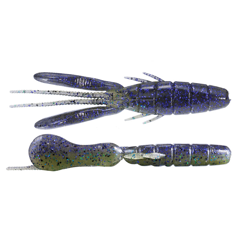 O.S.P 3.5” DoLive Beaver (6pk) Creature Bait - #W-016 Black-#W-034 Scuppernong Blue Flake-#TW-136 River Shrimp-#TW-186 Rock Shrimp-#W-036 Bubble Gum Pink-#W-059 Solid White-#W-027 Dark Cinnamon Blue & Pepper-#W-009 Moebi-#TW-196 Wild Tenaga-#TW-107 Gripan / Chart - Carolina Fishing Tackle LLC