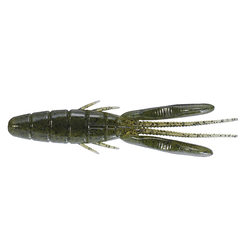 O.S.P 3.5” DoLive Beaver (6pk) Creature Bait - #W-016 Black-#W-034 Scuppernong Blue Flake-#TW-136 River Shrimp-#TW-186 Rock Shrimp-#W-036 Bubble Gum Pink-#W-059 Solid White-#W-027 Dark Cinnamon Blue & Pepper-#W-009 Moebi-#TW-196 Wild Tenaga-#TW-107 Gripan / Chart - Carolina Fishing Tackle LLC