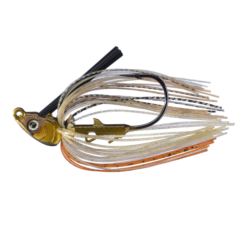O.S.P 3/8oz SLIPPER Jig - #CS-01 Black-#CS-04 Natural Shad-#CS-05 I'm Here-#CS-06 Dark Gripan-#CS-07 Sunfish Gill-#CS-08 Killer Gold - Carolina Fishing Tackle LLC