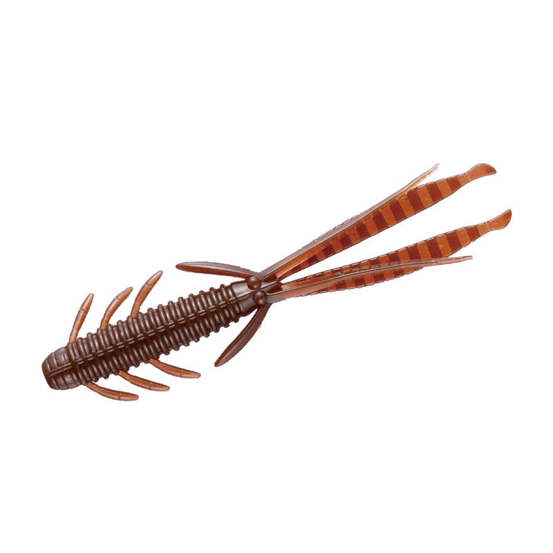 O.S.P 6” DoLive Shrimp 5pk - #W-005 June Bug-#W-007 Lime Chartreuse-#W-027  Dark Cinnamon Blue & Pepper-#W-039 Smoked Blue Flakes-#W-052  KT Dark Smoke/Copper & Green Flake - Carolina Fishing Tackle LLC