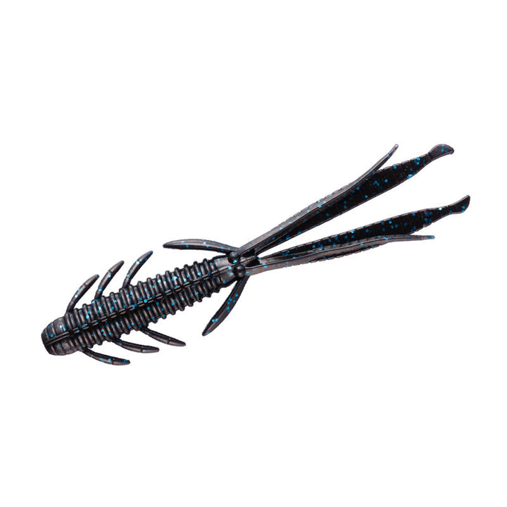 O.S.P 6” DoLive Shrimp 5pk - #W-005 June Bug-#W-007 Lime Chartreuse-#W-027  Dark Cinnamon Blue & Pepper-#W-039 Smoked Blue Flakes-#W-052  KT Dark Smoke/Copper & Green Flake - Carolina Fishing Tackle LLC
