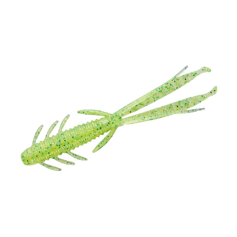 O.S.P 6” DoLive Shrimp 5pk - #W-005 June Bug-#W-007 Lime Chartreuse-#W-027  Dark Cinnamon Blue & Pepper-#W-039 Smoked Blue Flakes-#W-052  KT Dark Smoke/Copper & Green Flake - Carolina Fishing Tackle LLC