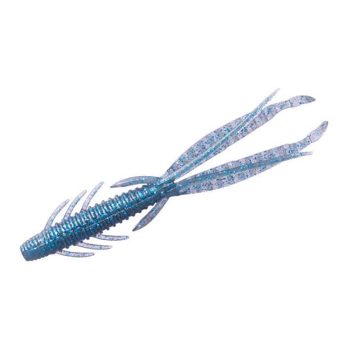 O.S.P 6” DoLive Shrimp 5pk - #W-005 June Bug-#W-007 Lime Chartreuse-#W-027  Dark Cinnamon Blue & Pepper-#W-039 Smoked Blue Flakes-#W-052  KT Dark Smoke/Copper & Green Flake - Carolina Fishing Tackle LLC