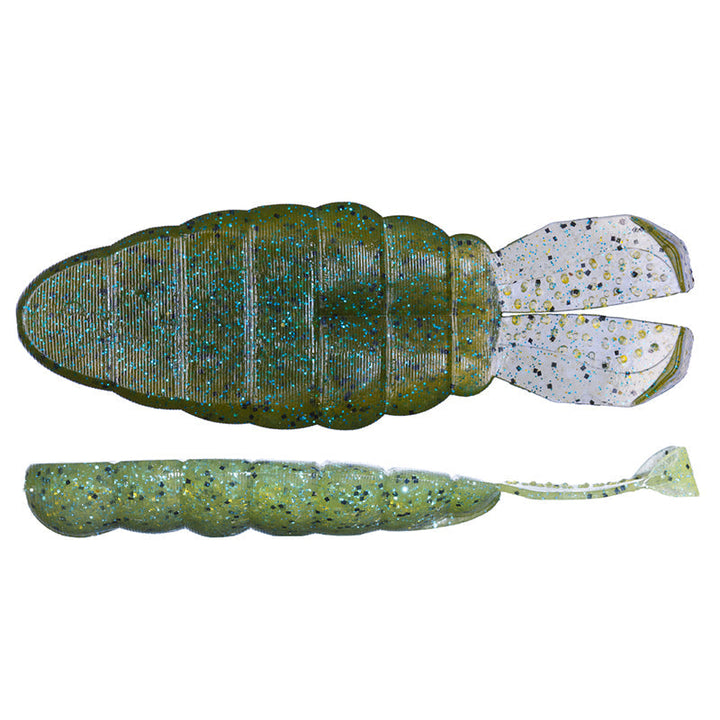 O.S.P DoLive 2” SS-Gill 10pk - #W-004 Green Pumpkin Pepper-#W-015 Bluegill-#W-016 Black-#W-027 Dark Cinnamon Blue & Pepper-#TW-117 Ghost Shrimp-#TW-146 Shrimp Miso Black - Carolina Fishing Tackle LLC