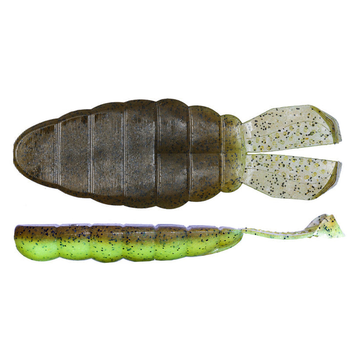 O.S.P DoLive 3.6” SS-Gill 5pk - W-001 Watermelon Pepper-W-015 Bluegill-W-016 Black-TW-117 Ghost Shrimp-TW-146 Shrimp Miso Black-TW-200 Neon Pearl/Shrimp-W-004 Green Pumpkin Pepper-TW-108 Green Pumpkin Red/Natural Orange-TW-160 Neon Gill - Carolina Fishing Tackle LLC