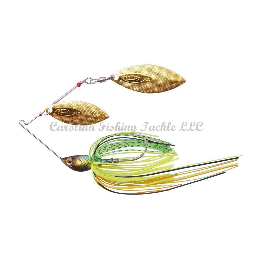 O.S.P High-Pitcher MAX Spinnerbaits (TW) Colorado/Willow - #S-05 Black Shiner / 5/8 oz-#S-05 Black Shiner / 3/4 oz-#S-06 Vivid Pearl White / 5/8 oz-#S-06 Vivid Pearl White / 3/4 oz-#S-38 Sunfish Tiger / 3/8 oz-#S-38 Sunfish Tiger / 1/2 oz-#S-38 Sunfish Tiger / 5/8 oz-#S-38 Sunfish Tiger / 3/4 oz-#S-39 Chartreuse Back Ayu / 3/8 oz-#S-39 Chartreuse Back Ayu / 1/2 oz - Carolina Fishing Tackle LLC