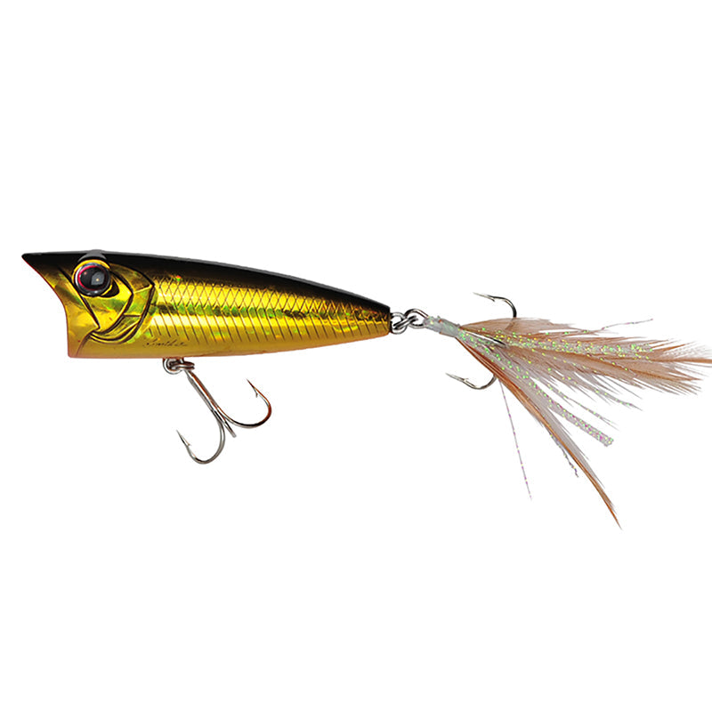 O.S.P Louder 60 Popper - #H-04 Black Gold Orange Belly - Carolina Fishing Tackle LLC
