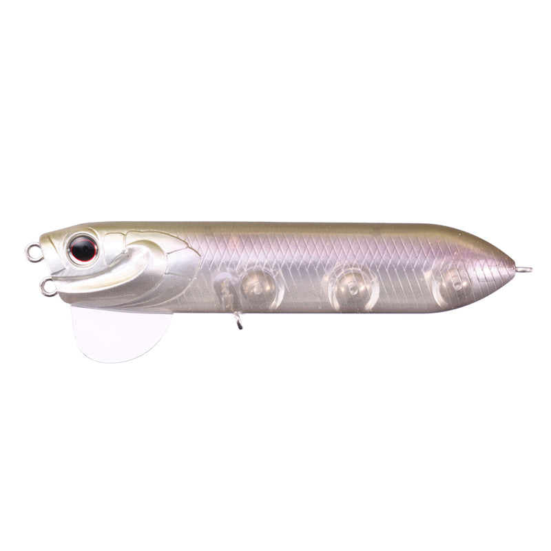 O.S.P Lures YAMATO Jr. Pencil Popper - #G-01 Ghost Minnow-#H-23 Ginrin-#M-14 Mat Tiger-#P-05 Black-#P-45 Sunny Gill-#P-64 Pearl/Chart Back-#P-83 Ghost Pearl-#RPO-69 Real Perch-#TG-03 TG Sunfish-#TSL-76 TS Lively Flash Wakasagi - Carolina Fishing Tackle LLC