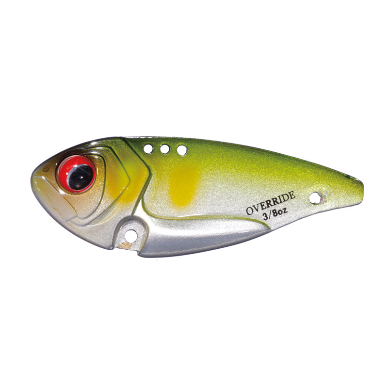O.S.P Over Ride - #OR-04  Black Gold Orange Berry / 3/8 oz-#OR-04  Black Gold Orange Berry / 1/2 oz-#OR-05 Gold Mirror Shad / 3/8 oz-#OR-06 Cosmo Black / 3/8 oz-#OR-07 Silver Mirror Shad / 3/8 oz-#OR-13 Chart Blue Back / 3/8 oz-#OR-14 Matt Tiger / 3/8 oz-#OR-15 Clown / 3/8 oz-#OR-16 Pearl Pink Back / 3/8 oz-#OR-18 Spawn Red / 3/8 oz - Carolina Fishing Tackle LLC