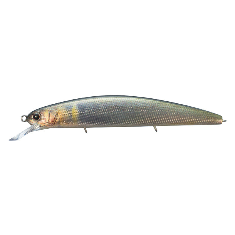 O.S.P Varuna 110SP Jerkbaits Japan Market - #RP-39 Real Ayu Ver.2-#P-47 Numeri Shad-#RP-91 Real Gold Wakasagi-#S-23 Lively Wakasagi - Carolina Fishing Tackle LLC
