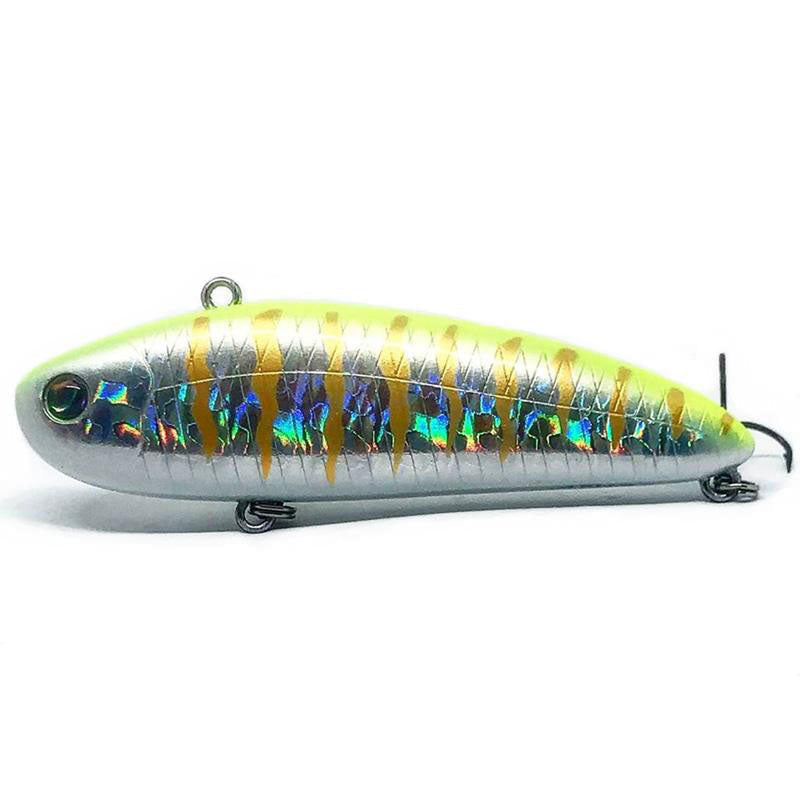 Obasslive MOLAMOLA Lipless Crankbaits - Mustard Shad-Thunder Flash Chartreuse - Carolina Fishing Tackle LLC