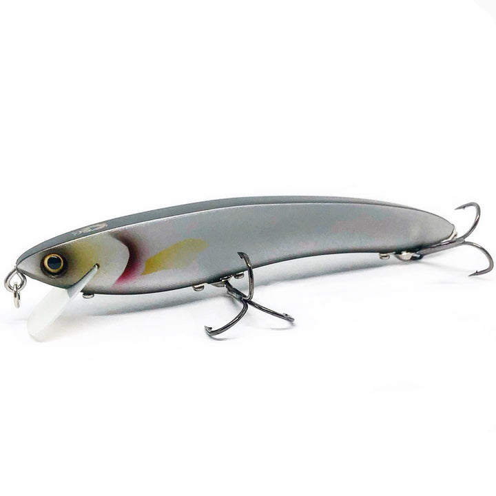 Owl Gene Lures Shallow Runner Custom Jerkbait - Mat White - Carolina Fishing Tackle LLC