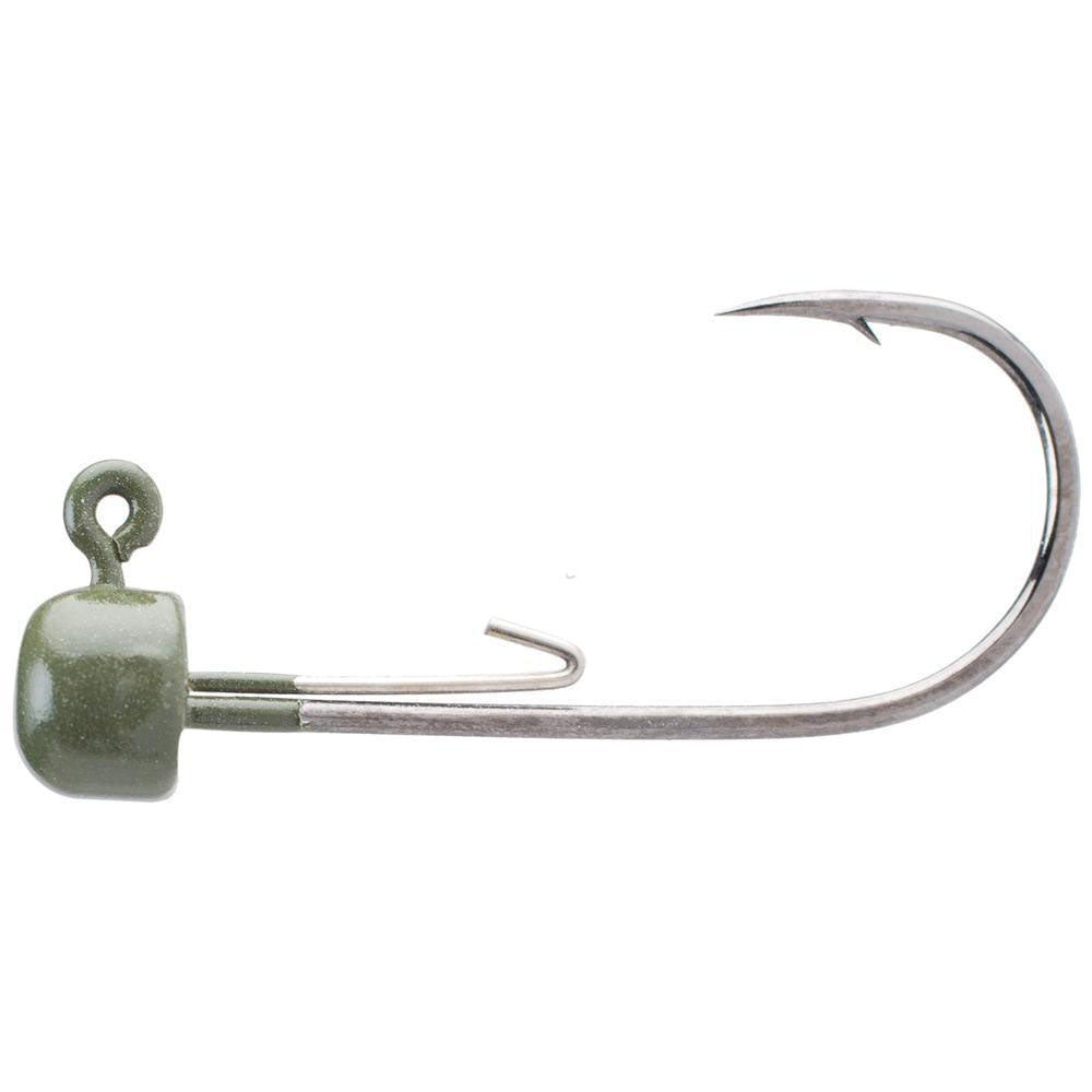 Owner Block Head Jig Head (Ned Rig) - Green Pumpkin / 1/32 oz-Green Pumpkin / 3/16 oz-Plain / 1/32 oz-Plain / 1/16 oz-Plain / 1/8 oz - Carolina Fishing Tackle LLC