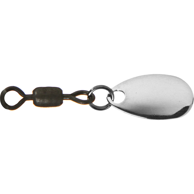 Owner Flashy Accent 4pk - # 0 Small Indiana Silver-# 2 Small Willowleaf Silver - Carolina Fishing Tackle LLC