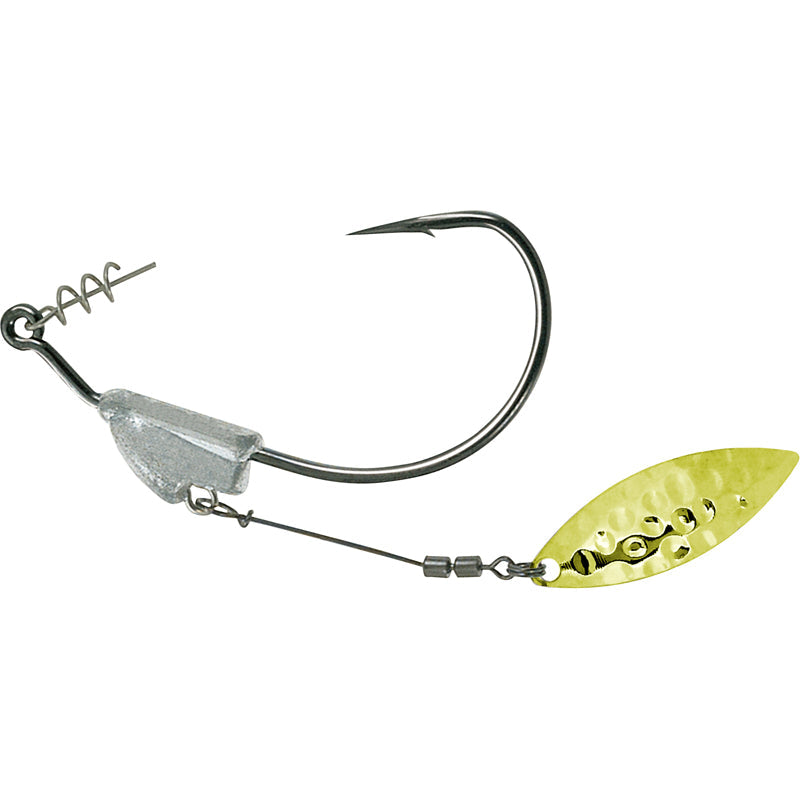 Owner Flashy Swimmer Gold Willow 2pk - #1/0-1/8 oz-#3/0-3/16 oz-#5/0-1/4 oz-#6/0-3/8 oz - Carolina Fishing Tackle LLC