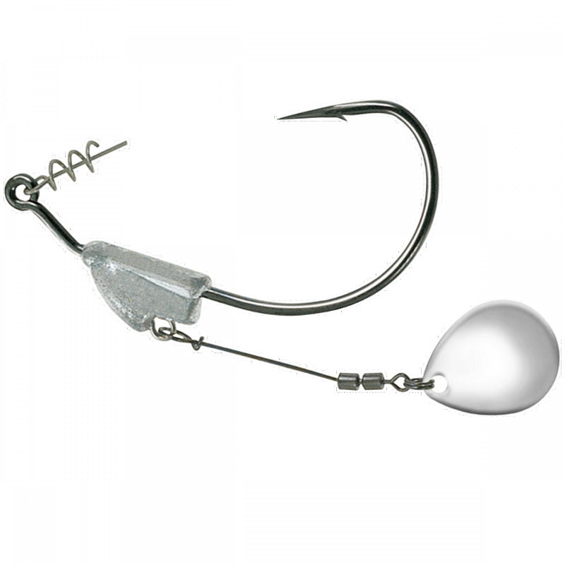 Owner Flashy Swimmer Silver Colorado 2pk - #1/0-1/8 oz-#3/0-3/16 oz-#5/0-1/4 oz-#6/0-3/8 oz - Carolina Fishing Tackle LLC