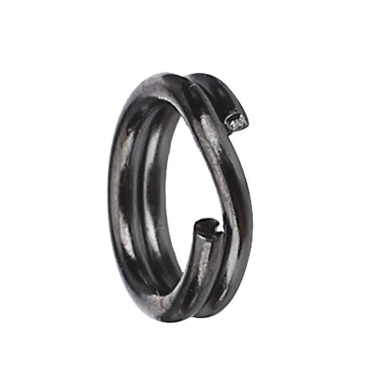 Owner Pro Parts Hyper Wire Split Rings - #3 Rating 45 lb. (Black Chrome) / 14 pk-#4 Rating 50 lb. (Black Chrome) / 12 pk-#5 Rating 60 lb. / 9 pk-#6 Rating 70 lb / 8 pk - Carolina Fishing Tackle LLC