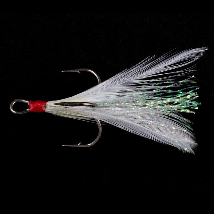 Owner Tournament Trailer 2pk - White Flash / #6-White Chartreuse Flash / #6-White Chartreuse Flash / #4-White Chartreuse Flash / #2-White Red Flash / #6-White Red Flash / #4-White Red Flash / #2 - Carolina Fishing Tackle LLC