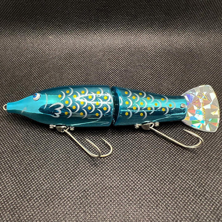 Tsunami Lures Sweepy J DP Swimbaits - #01 Vintage Blue Head-#02 Mestizo Toy Red-#03 Tobacco Sunburst Swirl-#04 Mestizo Yellow-#05 Sleepy Rogue Mekki-#06 Vintage Shad Blue Metallic-#07 Bubble Fish Clear-#08 Peacock Bass-#09 Black Bass-#10 Blue Gill - Carolina Fishing Tackle LLC