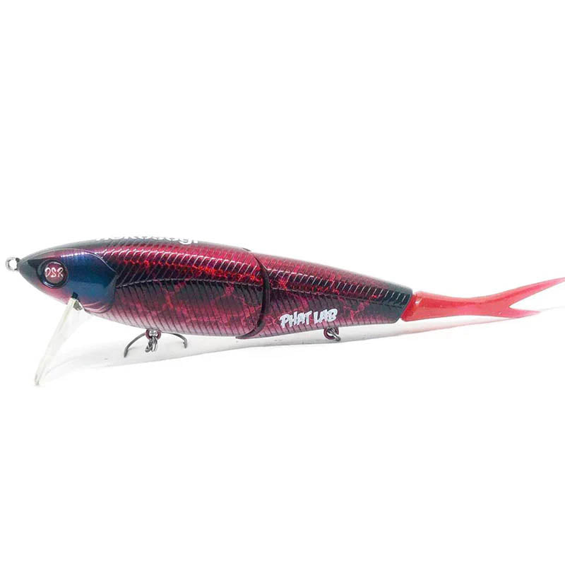 Phat Lab Custom Lures Nekosogi DSR Swimbaits - Matte Neon Green Panda-Matte Neon Pink Panda (Rattle)-Blue Crayfish (Rattle)-Metallic Crayfish - Carolina Fishing Tackle LLC